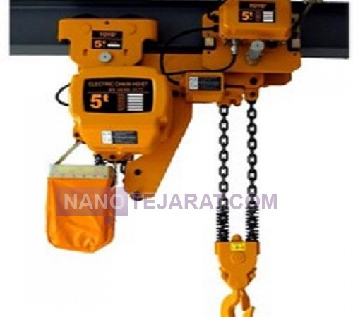 جرثقیل برقی زنجیری 5 تن چهار کاره طرح کیتو KITO